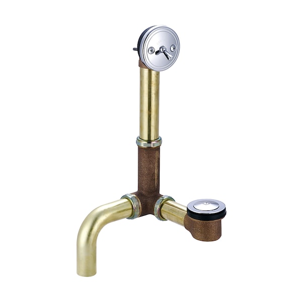 Multi-Tub Pop-Up Bath Drain, Polished Chrome, Weight: 6.09